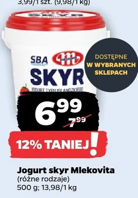 Jogurt skyr Mlekovita promocja w Netto