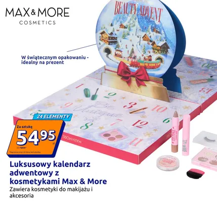 Luksusowy kalendarz adwentowy z kosmetykami Max & More promocja w Action