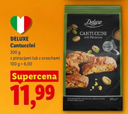 Cantuccini z orzechami promocja w Lidl