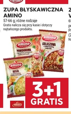 Zupa błyskawiczna Amino promocja w Stokrotka