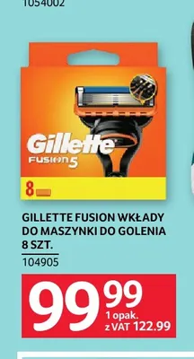 Wkłady do maszynki do golenia Gillette Fusion promocja w Selgros