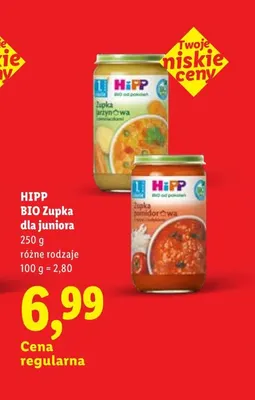 Zupka dla juniora pomidorowa HiPP promocja w Lidl