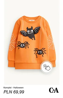 Komplet Halloween C & A promocja w C&A