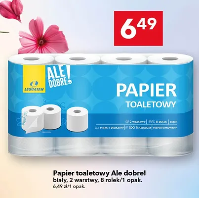 Papier toaletowy Ale dobre! biały 2-warstwowy promocja w LEWIATAN