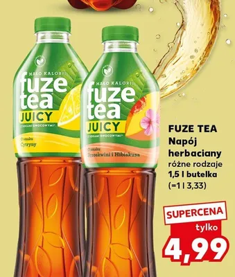 Napój herbaciany Fuze Tea Juicy Brzoskwinia i Hibiskus promocja w Kaufland