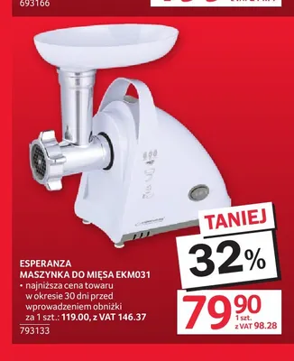 Maszynka do mięsa EKM031 Esperanza promocja w Selgros