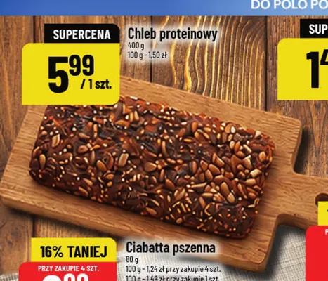Chleb proteinowy promocja w POLOmarket