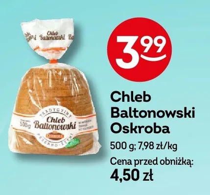 Chleb Baltonowski Oskroba promocja w Żabka