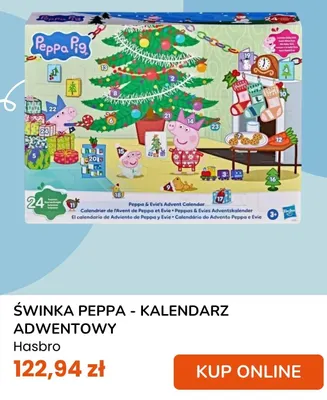 Kalendarz adwentowy Świnka Peppa Hasbro promocja w taniaksiazka.pl