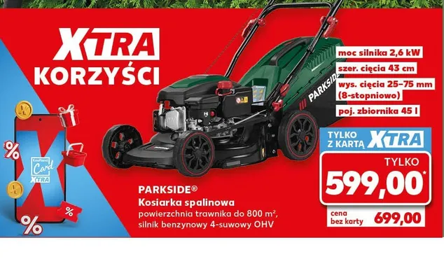 Kosiarka spalinowa PARKSIDE promocja w Kaufland