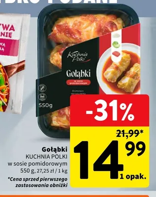 Gołąbki w sosie pomidorowym Kuchnia Polki promocja w Intermarche