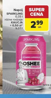 Napój Oshee Sparkling promocja w Carrefour