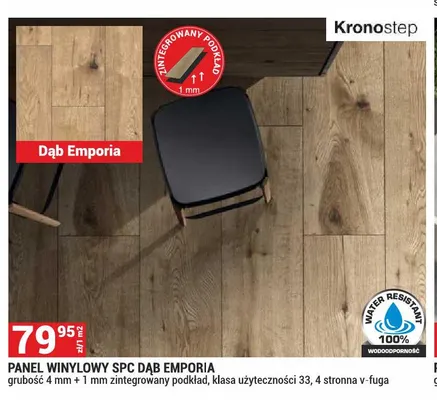 Panel winylowy Spc Dąb Emporia Kronostep promocja w Merkury Market