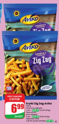 Frytki Zig Zag Aviko promocja w Dino