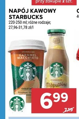 Napój kawowy Starbucks promocja w Stokrotka