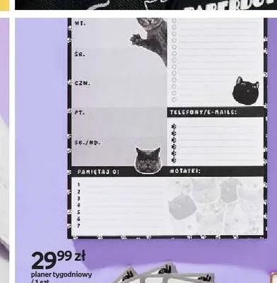 Planer tygodniowy Purrrfect School promocja w Empik