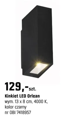 Kinkiet LED Orlean promocja w OBI
