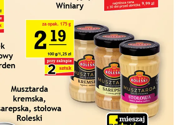 Musztarda sarepska Roleski promocja w Gram Market