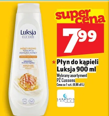 Płyn do kąpieli Luksja promocja w TOPAZ