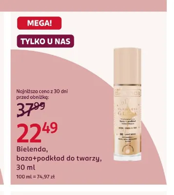 Baza+podkład do twarzy Bielenda promocja w Rossmann