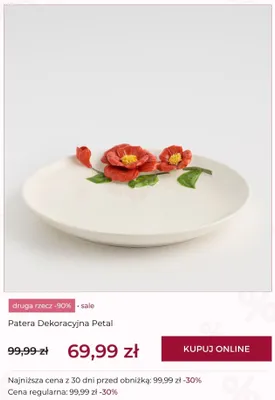 Patera dekoracyjna home&you Petal promocja w home&you