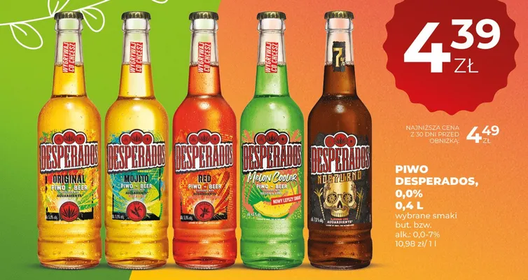 Piwo Desperados, 0,0% promocja w Duży Ben
