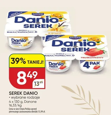 Serek Danio wybrane rodzaje promocja w Chata Polska