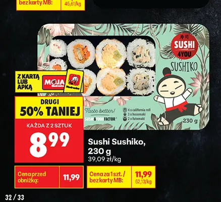 Sushi Sushiko Sushi 4You promocja w Biedronka