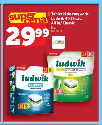 Tabletki do zmywarki Ludwik Classic promocja w TOPAZ