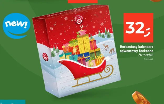 Herbaciany kalendarz adwentowy Teekanne promocja w Dealz