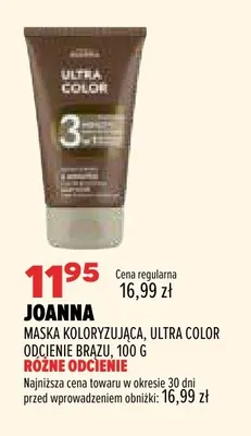 Maska koloryzująca Ultra Color odcienie brązu Joanna promocja w Drogerie Natura