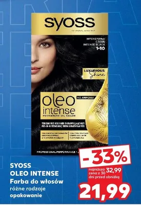 Farba do włosów Syoss Oleo Intense promocja w Kaufland