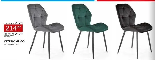 Krzesło Grigo promocja w Abra Meble