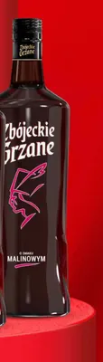 Wino Zbójeckie Grzane o smaku malinowym promocja w Biedronka