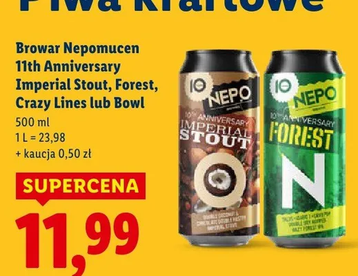 Piwo kraftowe Crazy Lines  promocja w Lidl