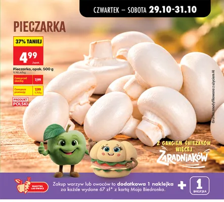 Pieczarka promocja w Biedronka