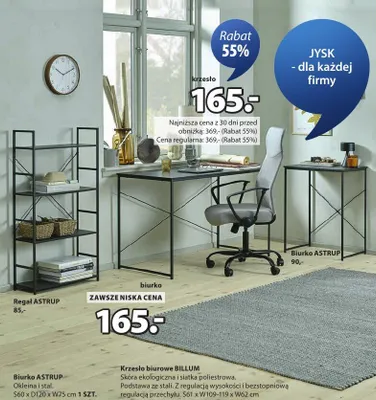Biurko ASTRUP promocja w Jysk