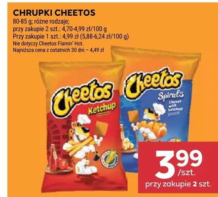 Chrupki Cheetos promocja w Stokrotka
