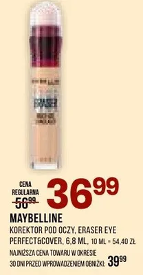 Korektor do oczu Eraser Eye Perfect Cover promocja w Drogerie Natura