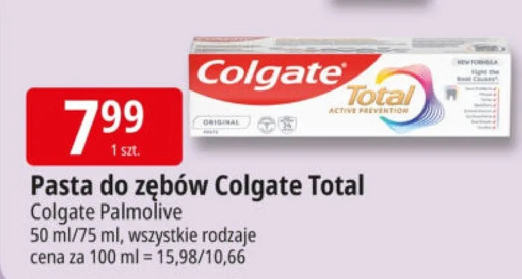 Pasta do zębów Total promocja w Leclerc
