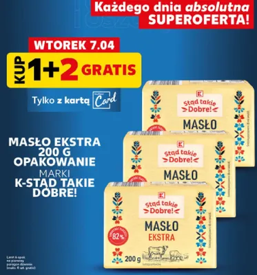 Masło ekstra promocja w Kaufland