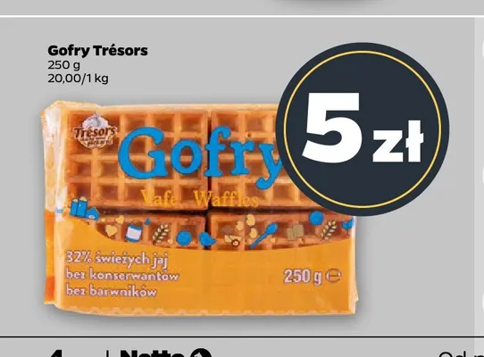 Gofry Trésors promocja w Netto