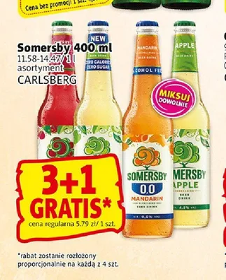 Piwo bezalkoholowe Somersby Mandarin promocja w Prim Market