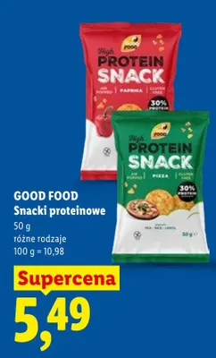Snacki proteinowe Good Food promocja w Lidl