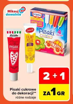 Pisaki cukrowe do dekoracji promocja w Carrefour Market