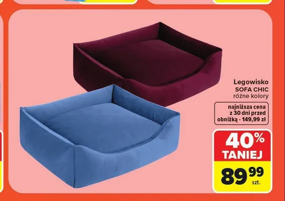 Legowisko Sofa Chic promocja w Carrefour Market