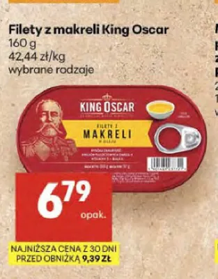 Filety z makreli King Oscar promocja w Delikatesy Centrum