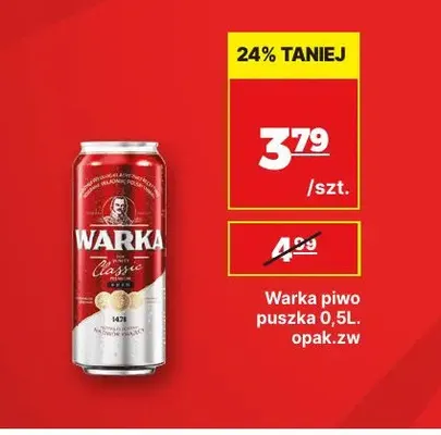 Piwo Warka promocja w API Market