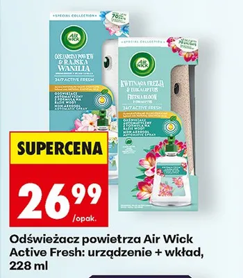 Odświeżacz powietrza Air Wick Active Fresh urządzenie + wkład promocja w Biedronka