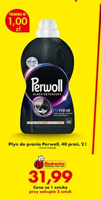 Płyn do prania Perwoll 40 prań promocja w Biedronka